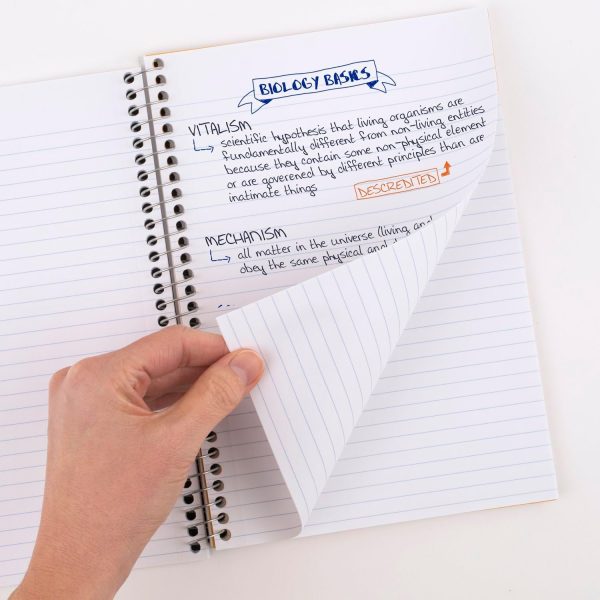 Five Star Spiral Notebook + Study App, 5 Subject, College Ruled Paper, Fights Ink Bleed, Water Resistant Cover, 8-1/2" x 11", 200 Sheets, Black (72081) - Image 2