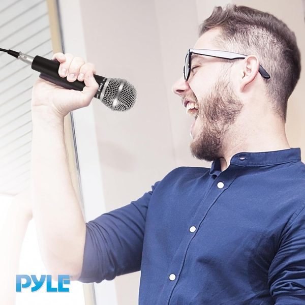 Pyle Handheld Microphone Dynamic Moving Coil Cardioid Unidirectional Includes 15ft XLR Audio Cable to 1/4'' Audio Connection (PDMIC58) - Image 5