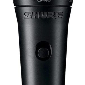 Shure PGA48 Dynamic Microphone - Handheld Mic for Vocals with Cardioid Pick-up Pattern, Discrete On/Off Switch, 3-pin XLR Connector, 15' XLR-to-XLR Cable, Stand Adapter and Zipper Pouch (PGA48-XLR)