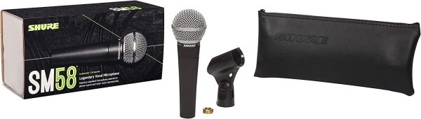 Shure SM58 Pro XLR Dynamic Microphone - Professional Studio & Live Performance Cardioid Mic for Vocals, Podcasting, and Recording (SM58-LC) - Image 2