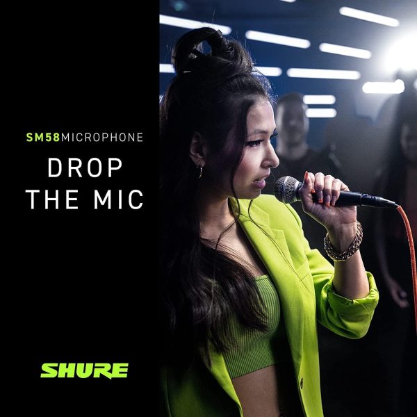 Shure SM58 Pro XLR Dynamic Microphone - Professional Studio & Live Performance Cardioid Mic for Vocals, Podcasting, and Recording (SM58-LC) - Image 6