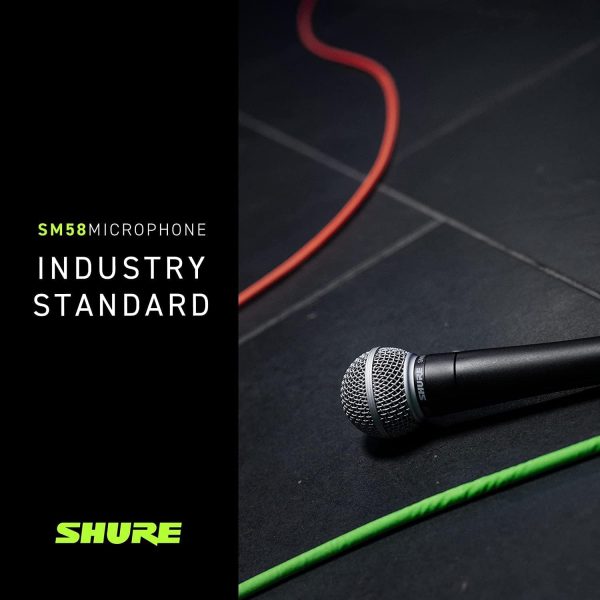 Shure SM58 Pro XLR Dynamic Microphone - Professional Studio & Live Performance Cardioid Mic for Vocals, Podcasting, and Recording (SM58-LC) - Image 7